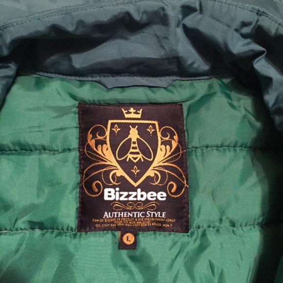 Bizzbee Kelly green to dark green puffer insulated jacket - Picture 5 of 7